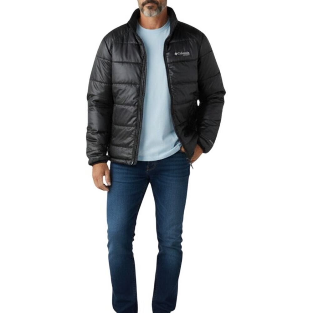 COLUMBIA Insulated Jacket Men M Black Everyday Gorpcore Outdoor Activewear Light